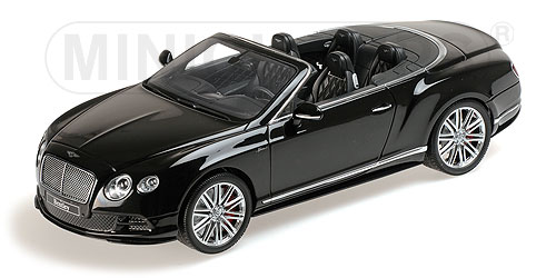 BENTLEY CONTINENTAL GT SPEED CONVERTIBLE – 2015 – BLACK 1:18 model