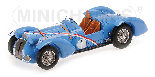 DELAHAYE TYPE 145 V-12 – DREYFUS/CHIRON – 24H LE MANS 1938 L.E. 500 pcs. 1:18 model
