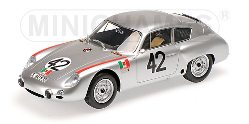 PORSCHE 356 B 1600 GS CARRERA GTL ABARTH – HERRMANN/LINGE – TARGA FLORIO 1962 L.E. 312 pcs. 1:18 model