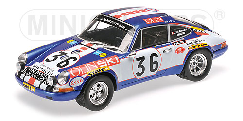 PORSCHE 911 S – ÉCURIE JEAN SAGE – WALDEGARD/CHENEVIÈRE – 24H LE MANS 1971 1:18 model