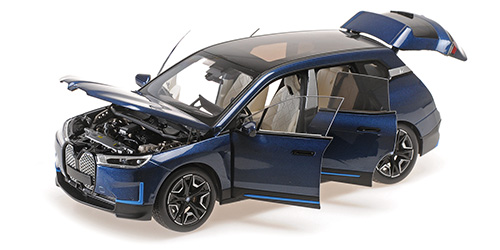 BMW iX – 2022 – BLUE METALLIC 1:18 model