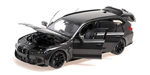 BMW M3 TOURING – 2024 – DRAVITGREY METALLIC W BLACK WHEELS AND BLACK INTERIOR 1:18 model