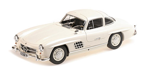 MERCEDES-BENZ 300 SL (W198) – 1955 – WHITE - L.E. 300 pcs. 1:18 model