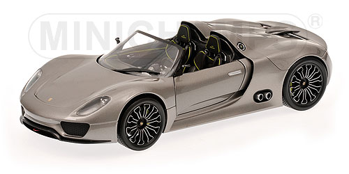 PORSCHE 918 SPYDER – 2010 – GREY METALLIC 1:18 model