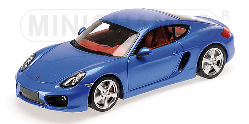PORSCHE CAYMAN – 2012 – BLUE METALLIC L.E. 504 pcs. 1:18 model