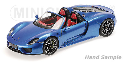 PORSCHE 918 SPYDER – 2013 – BLUE METALLIC L.E. 504 pcs. 1:18 model