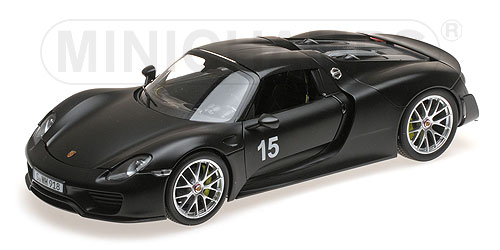 PORSCHE 918 SPYDER – 2013 – W/ WEISSACH PACKAGE – MATT BLACK L.E. 300 pcs. 1:18 model