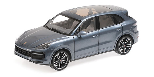 PORSCHE CAYENNE TURBO S – 2017 – BLUE METALLIC - L.E. 300 pcs. 1:18 model
