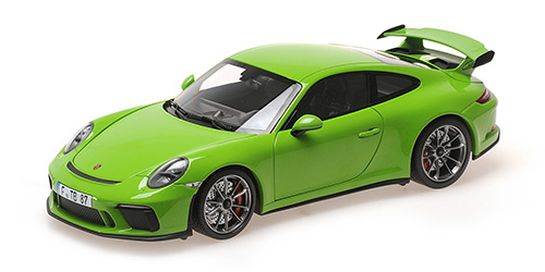 PORSCHE 911 GT3 – 2018 – YELLOW/GREEN (SHMEE 150) 1:18 model