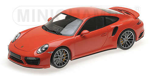 PORSCHE 911 TURBO S – 2016 – ORANGE L.E. 504 pcs. 1:18 model