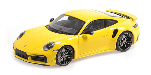 PORSCHE 911 (992) TURBO S COUPE SPORT DESIGN – 2021 – YELLOW - L.E. 504 pcs. 1:18 model
