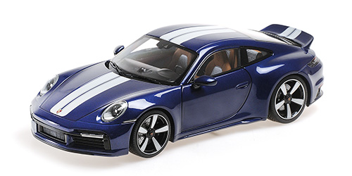 PORSCHE 911 (992) SPORT CLASSIC – 2022 – BLUE METALLIC 1:18 model