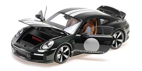 PORSCHE 911 (992) SPORT CLASSIC – 2022 – GREEN METALLIC W/STRIPE 1:18 model