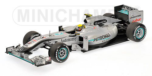 MERCEDES GP PETRONAS MGP W01 – NICO ROSBERG – 2010 1:18 model