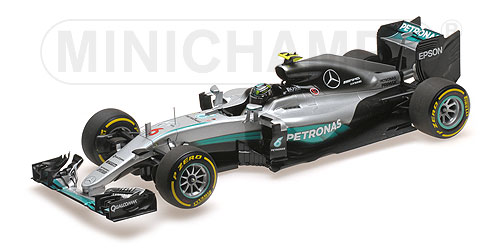 MERCEDES AMG PETRONAS FORMULA ONE TEAM F1 W07 HYBRID – ROSBERG – WORLD CHAMPION ABU DHABI GP 2016 L.E. 402 pcs. 1:18 model