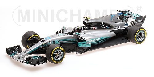 MERCEDES AMG PETRONAS FORMULA ONE TEAM F1 W08 EQ POWER+ – VALTTERI BOTTAS – SPANISH GP 2017 1:18 model