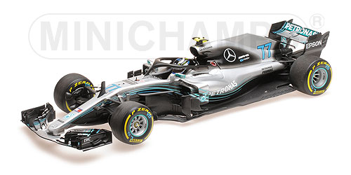 MERCEDES AMG PETRONAS FORMULA ONE TEAM F1 W09 EQ POWER – VALTTERI BOTTAS – 2018 1:18 model