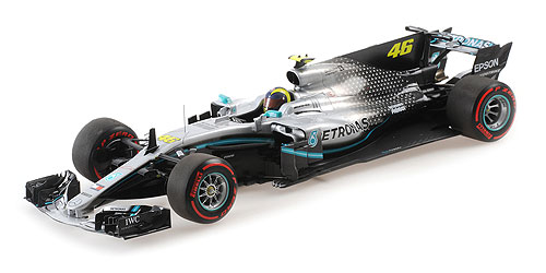 MERCEDES-AMG PETRONAS MOTORSPORT F1 W08 EQ POWER – ROSSI – RIDE SWAP 10 DECEMBER VALENCIA 2019 - L.E. 804 pcs. 1:18 model