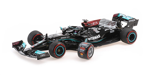MERCEDES-AMG PETRONAS FORMULA ONE TEAM W12 E PERFORMANCE – HAMILTON – 100TH POLE – SPANISH GP 2021 1:18 model