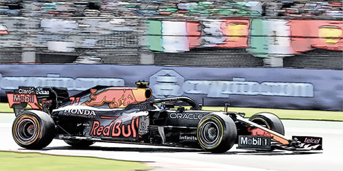 RED BULL RACING HONDA RB16B – SERGIO PÉREZ – MEXICAN GP 2021 - L.E. 402 pcs. 1:18 model