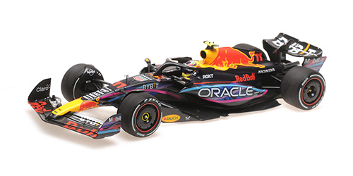 ORACLE RED BULL RACING RB19 – SERGIO PÉREZ – 2ND PLACE MIAMI GP 2023 1:18 model