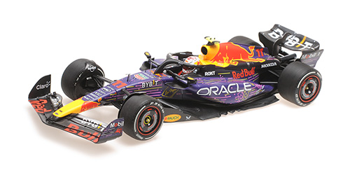 ORACLE RED BULL RACING RB19 – SERGIO PÉREZ – 3RD PLACE LAS VEGAS GP 2023 1:18 model