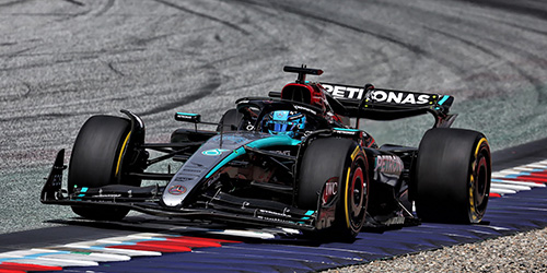 MERCEDES-AMG PETRONAS F1 TEAM F1 W15 E PERFORMANCE – G. RUSSELL – WINNER AUSTRIAN GP 2024 1:18 model
