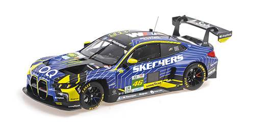 BMW M4 GT3 EVO  TEAM WRT – VALENTINO ROSSI – AHMAD AL HARTHY – KELVIN VAN DER LINDE  24H LE MANS 2025 1:18 model
