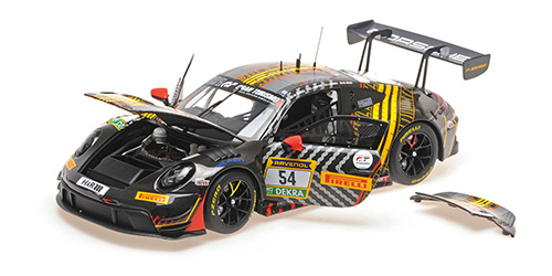 PORSCHE 911 GT3R – DINAMIC GT-TEAM – BUUS-HARTOG-STURM-CAIROLI – 3RD PLACE 24H NURBURGRING 2025 1:18 model