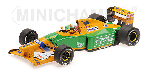 BENETTON-FORD B192 – MARTIN BRUNDLE – 3RD PLACE GREAT BRITAIN SILVERSTONE 1992 - L.E. 300 pcs. 1:18 model