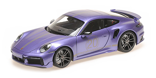 PORSCHE 911 (992) TURBO S COUPE SPORT DESIGN – 2021 – VIOLA 1:18 model