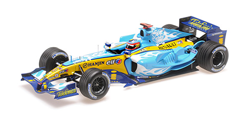 RENAULT F1 TEAM R25 – FERNANDO ALONSO – 2ND PLACE BELGIAN GP 2005 1:18 model