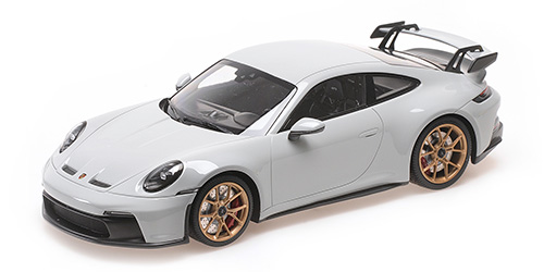 PORSCHE 911 (992) GT3 – 2021 – CHALK/ GOLD WHEELS 1:18 model
