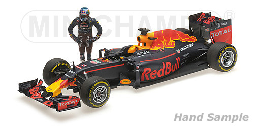 RED BULL RACING TAG HEUER RB12 – DANIEL RICCIARDO – AUSTRIAN GP 2016 – /W FIGURINE L.E. 250 pcs. 1:18 model