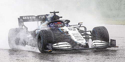 WILLIAMS RACING MERCEDES FW43B – GEORGE RUSSELL – 2ND PLACE BELGIAN GP 2021 1:18 model