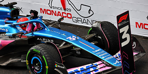 BWT ALPINE F1 TEAM A523 – ESTEBAN OCON – 3RD MONACO GP 2023 1:18 model