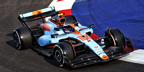 WILLIAMS RACING FW45 – LOGAN SARGEANT – SINGAPORE GP – 2023 1:18 model