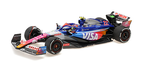VISA CASH RB FORMULA ONE TEAM VCARB 01 – YUKI TSUNODA – MIAMI GP 2024 1:18 model