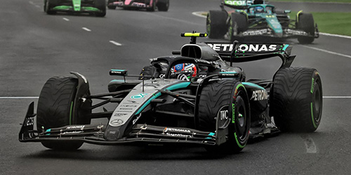 MERCEDES-AMG PETRONAS FORMULA ONE TEAM F1 W16 E PERFORMANCE – ANDREA KIMI ANTONELLI – FIRST POINTS AUSTRALIAN GP 2025 1:18 model