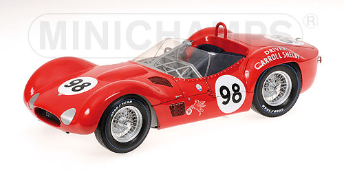 MASERATI TIPO 61 – CARROLL SHELBY – LA TIMES/MIRROR GP FOR SPORTS CARS – 1960 L.E. 2000 pcs. 1:12 model