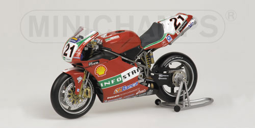 DUCATI 996 – TROY BAYLISS – TEAM DUCATI-INFOSTRADA – WORLD CHAMPION – WORLD SUPERBIKE 2001 1:12 model