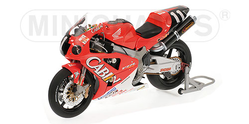 HONDA VTR 1000 – VALENTINO ROSSI/COLIN EDWARDS – TEAM CABIN HONDA – WINNER 8H SUZUKA 2001 L.E. 4999 pcs. 1:12 model