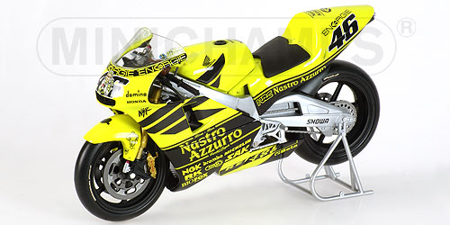 HONDA NSR 500 – VALENTINO ROSSI – GP 500 2001 PRE-SEASON TESTBIKE L.E. 9999 pcs. 1:12 model