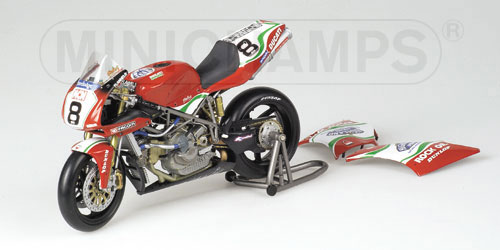 DUCATI 998 RS – SHANE BYRNE – TEAM RENEGADE DUCATI – BRITISH SUPERBIKE 2002 1:12 model