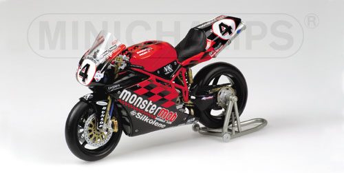 DUCATI 998F02 – SHANE BYRNE – TEAM DUCATI MONSTERMOB – BRITISH SUBERBIKE 2003 1:12 model