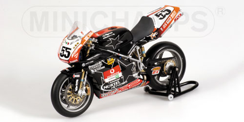 DUCATI 998 RS – REGIS LACONI – TEAM CARACCHI NCR NORTEL NETW. – WORLD SUPERBIKE 2003 1:12 model