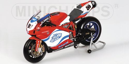 DUCATI 999RS – LEON HASLAM – TEAM RENEGADE DUCATI – WORLD SUPERBIKE 2004 1:12 model