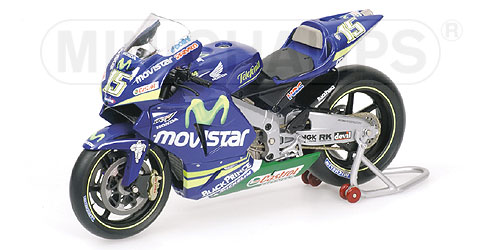 HONDA RC211V – SETE GIBERNAU – TEAM TELEFONICA MOVISTAR HONDA – MOTOGP 2005 1:12 model