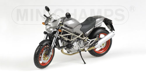 DUCATI MONSTER S4 – ANTHRACITE WITH RED WHEELS 1:12 model