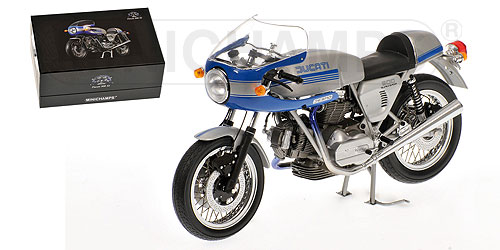 DUCATI 900 SS – 1977 – SILVER/BLUE 1:12 model